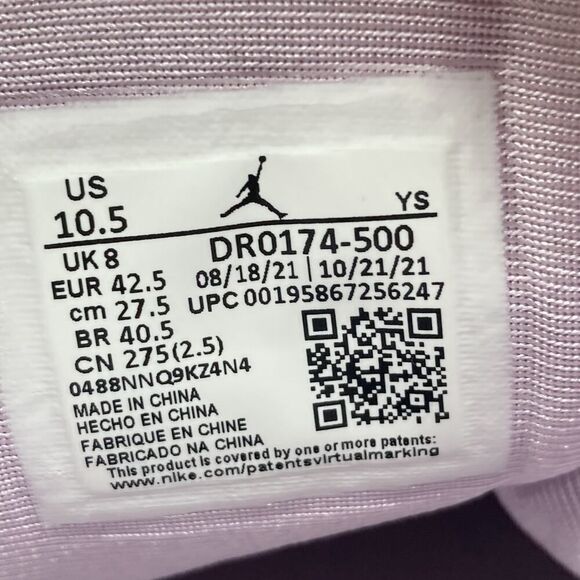 Womens Size 10.5 Nike Air Jordan 1 Mid White Basketball Shoe Sneaker DR0174-500 - Picture 9 of 11